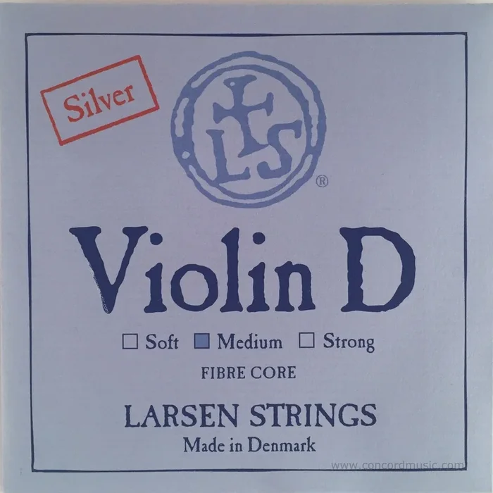 Larsen Original Violin D String, Silver