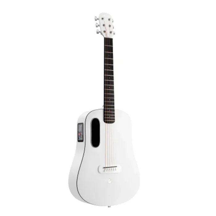 Lava Music LAVA ME Play Frost White 36″ Acoustic-Electric Guitar w/Bag