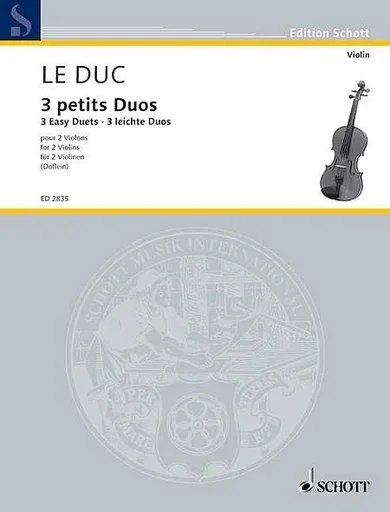 Le Duc, Simon: 3 Easy Duets for 2 Violins