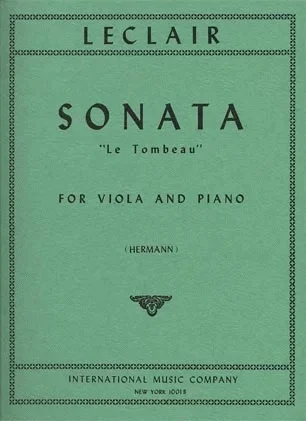 Leclair, Le Tombeau, viola