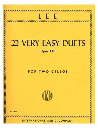 Lee: 22 Very Easy Duets, Op.126 (2 Cellos)