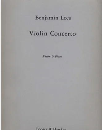 Lees, B.: Violin Concerto (violin & piano)