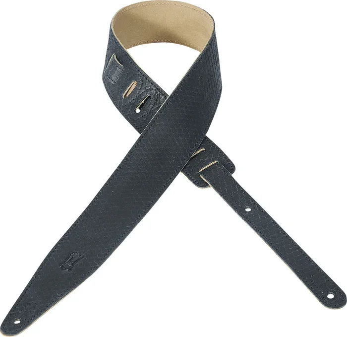 Levy’s Diego Series 2 1/2″ Nubuck Leather Strap MNU317-BLK
