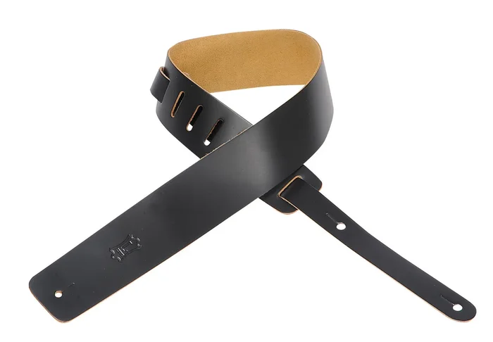 Levy’s Leathers 2-1/2″ Leather Guitar Strap M1-BLK