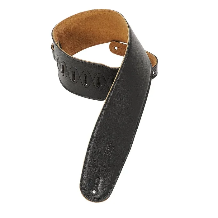 Levy’s M4gf-blk Garment Leather Bass Guitar Strap Black