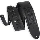Levy’s M4WP-007 Garment Leather Guitar Strap – Black