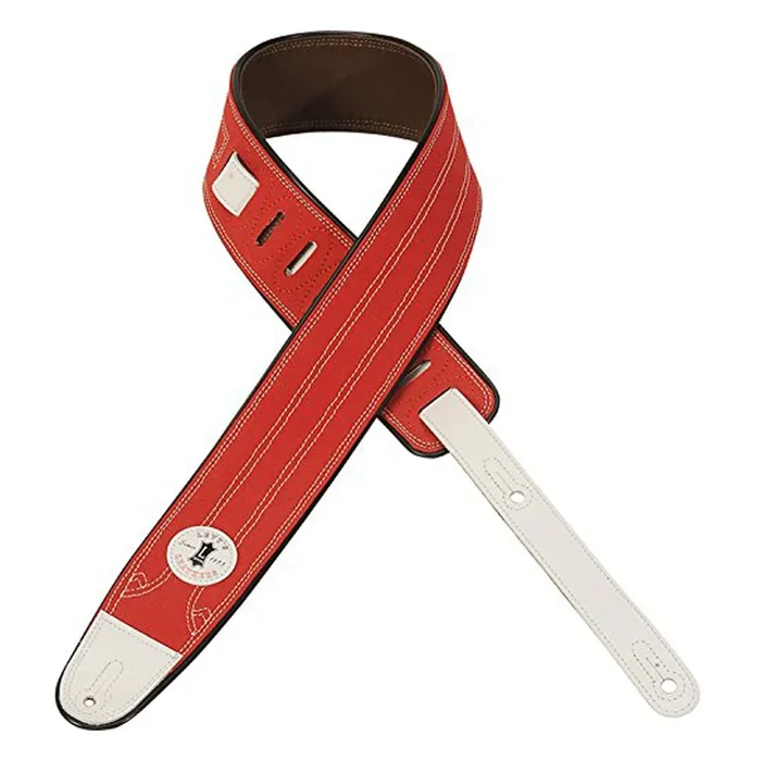Levy’s MRE1CAR 2.5″ Canvas Sneaker Shoe Guitar/Bass Strap – Red