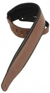 Levy’s PM32 2.5″ Leather Strap with Foam Padding In Brown