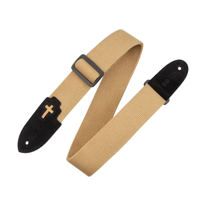 Levys Cotton & Suede Series 2″ Tan Guitar Strap