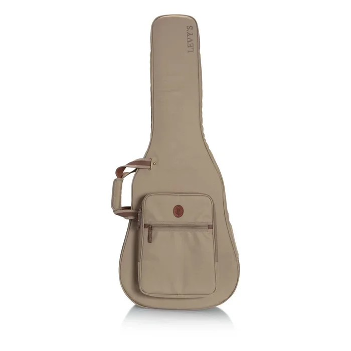 Levys LVYDREADGB200 Deluxe Gig Bag for Dread Guitars – Tan