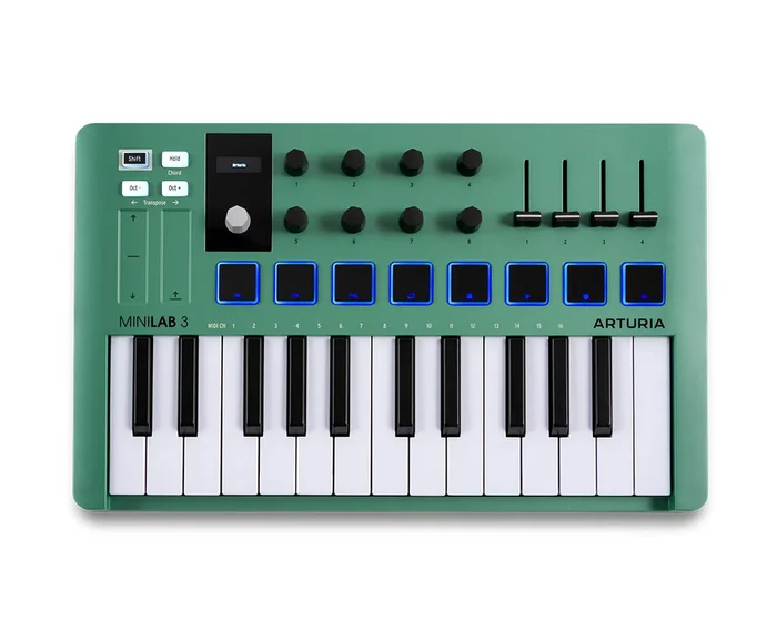 Limited Edition Arturia MiniLab 3 25 Note Keyboard – Mint Green