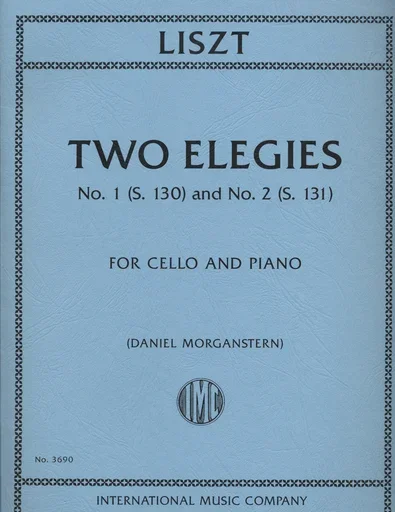 Liszt, Franz (Morganstern): two Elegies No. 1 (S.130) and No. 2 (S.131) for cello and piano