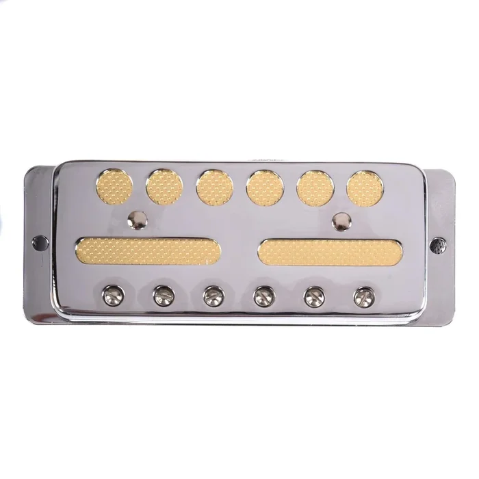 Lollar Gold Foil Teisco-style Single Coil Pickup Bridge Chrome