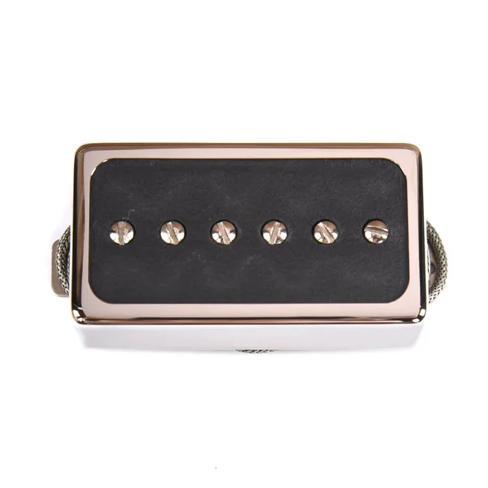 Lollar Single Coil for Humbucker Neck Matte Black on Nickel