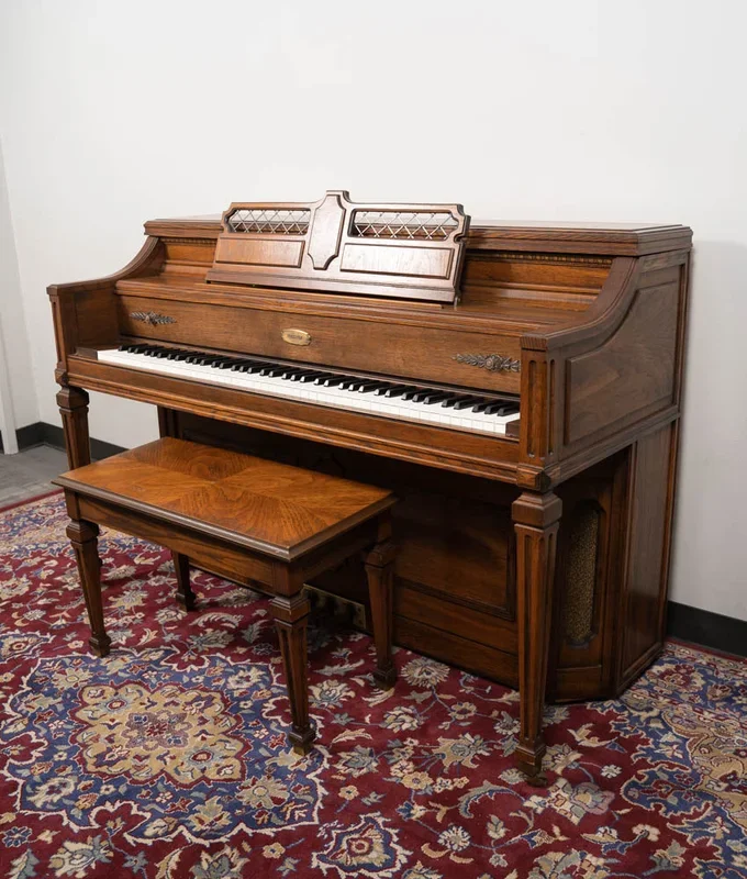 Lowrey Upright Piano | Satin Walnut | Used
