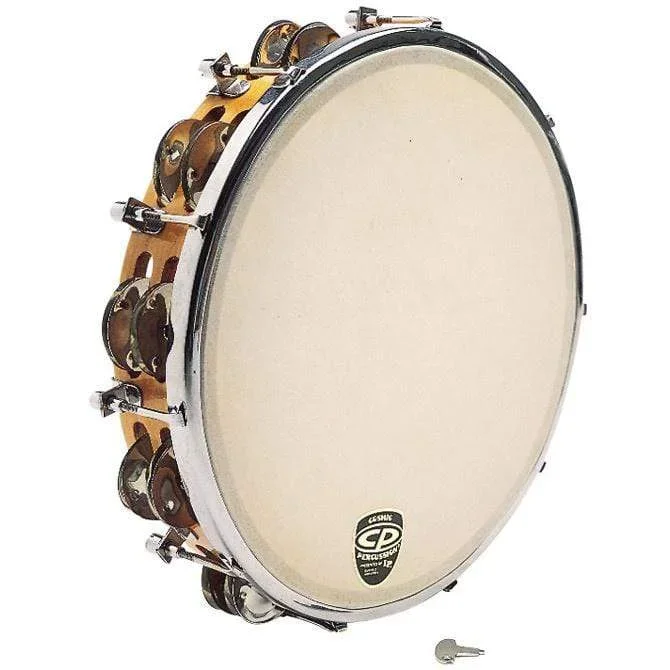 LP CP 10 Inch Tunable Wood Double Row Tambourine