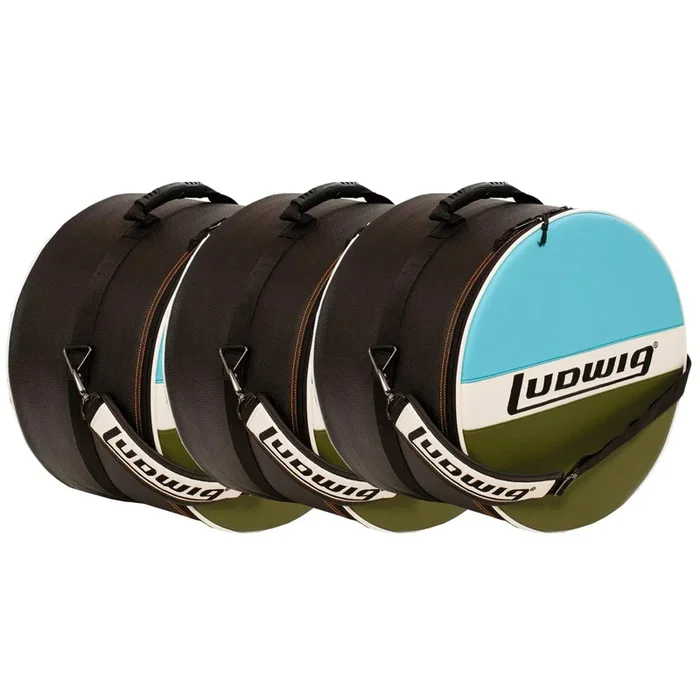Ludwig Atlas Classic 13×9/16×16/22×16 Drum Bag/Case (3 Pack Bundle)