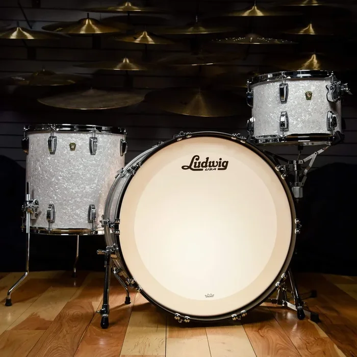 Ludwig Classic Maple 13/16/24 3pc. Drum Kit White Marine Pearl