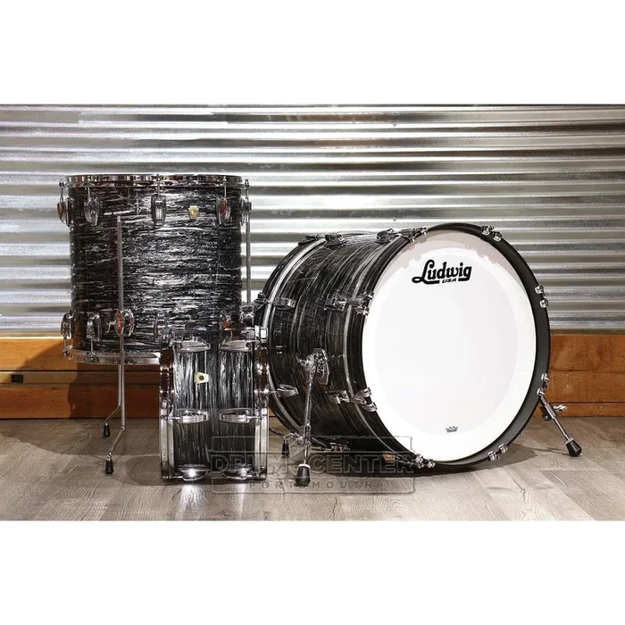 Ludwig Classic Maple 3pc 20/12/16 Drum Set Vintage Black Oyster