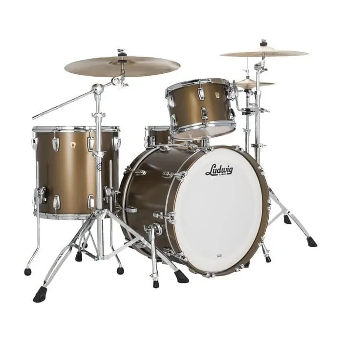 Ludwig Classic Maple 3pc Drum Set Vintage Bronze Mist
