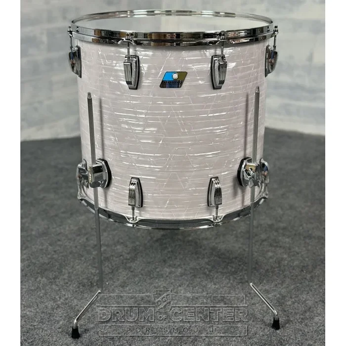 Ludwig Classic Maple “Super 70s” Floor Tom 18×16 70s White Marine Pearl – DCP Exclusive!