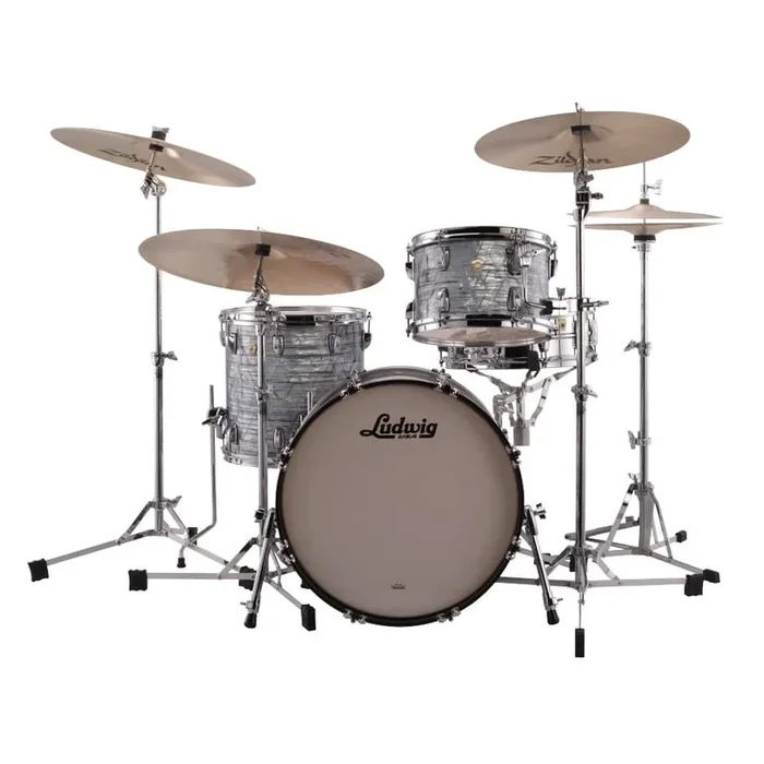 Ludwig Classic Maple Downbeat Drum Set Sky Blue Pearl