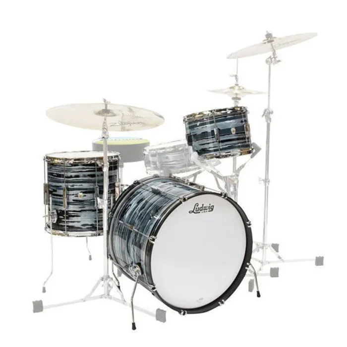 Ludwig CLUB DATE 20″ Downbeat 3-Piece Shell Pack – Blue Strata