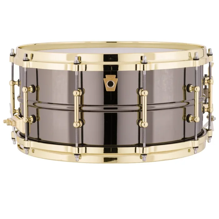 Ludwig LB417BT Black Beauty 6.5×14 Black Beauty, Brass Trim, Tube Lugs Snare Drum