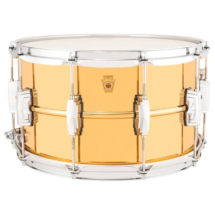 Ludwig LB508 Bronze Phonic 8×14 Smooth Polished Shell, Imperial Lugs Snare Drum