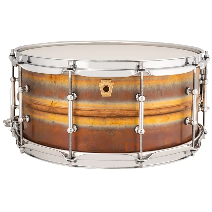 Ludwig LB552RT Bronze Phonic 6.5×14 “RAW” Natural Patina Shell, Tube Lugs Snare Drum