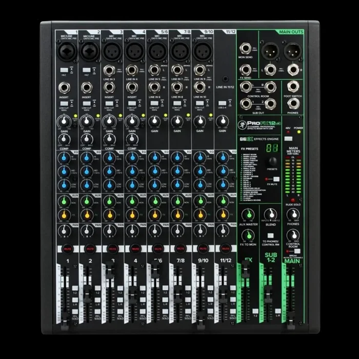 Mackie ProFX12v3 12-channel Mixer with USB / Effects