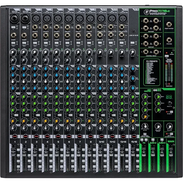Mackie ProFX16v3 16 Channel Professional Effect Mixer with USB