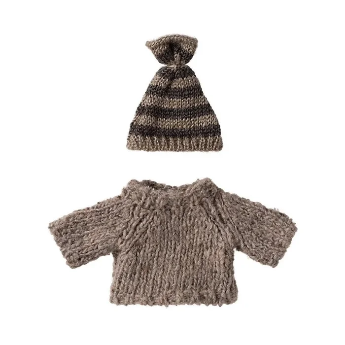 Maileg knitted sweater and hat for big brother mouse – 2024