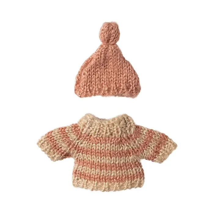 Maileg knitted sweater and hat for big sister mouse – 2024