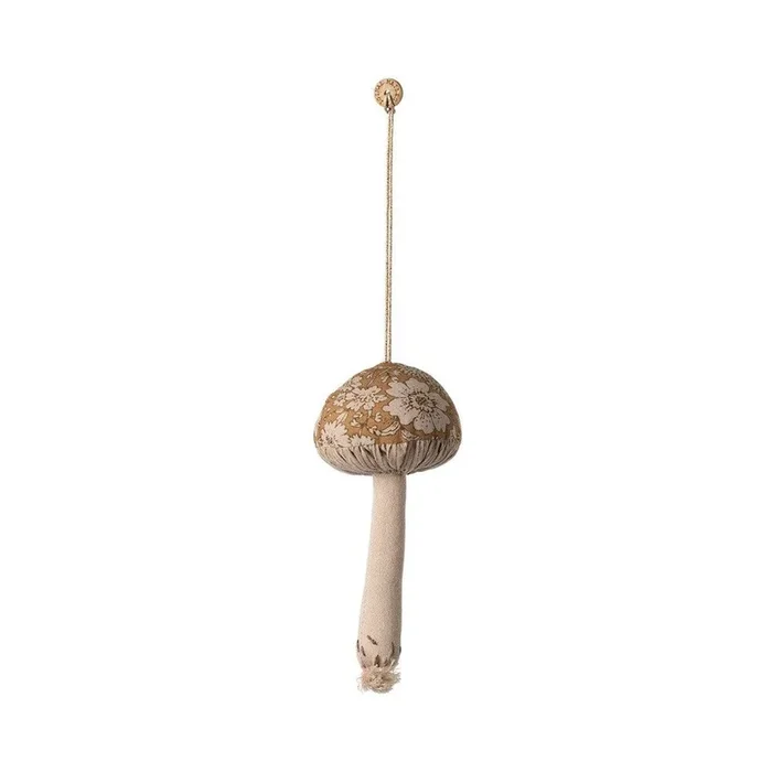 Maileg mushroom ornament – blossom, ocher