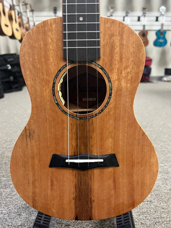 Makaio MSMT-10E Electric Spalted Mango Tenor Ukulele w/Case