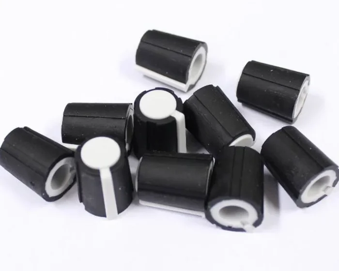 Make Noise White Flatted Knobs – Small (10)