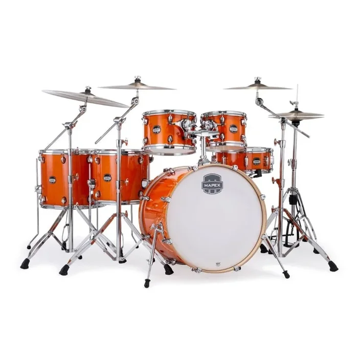 Mapex Mars Maple 6pc Studioease Drum Set Glossy Amber