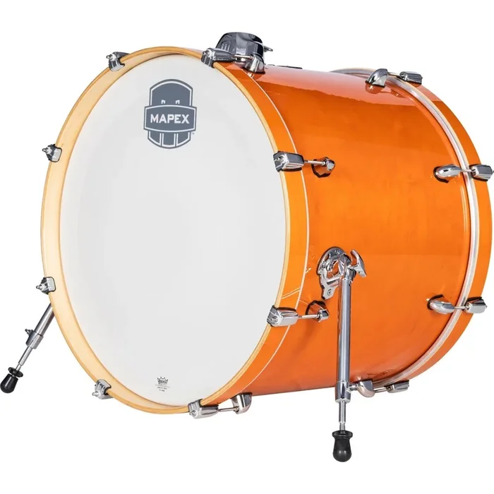 Mapex Mars Maple Bass Drum 22×18 Glossy Amber, No Mount