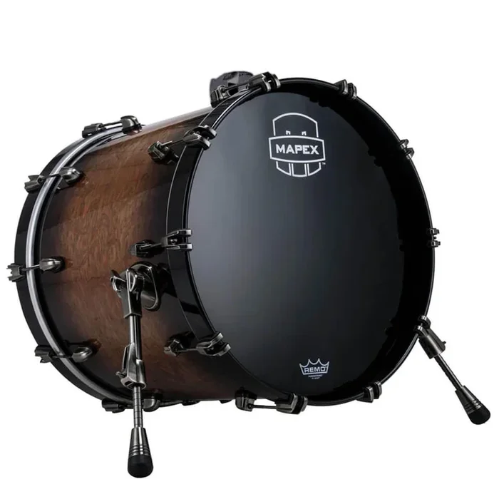 Mapex Saturn Evolution Birch Bass Drum 18×14 w/Mount Bracket Exotic Night Forest Burst