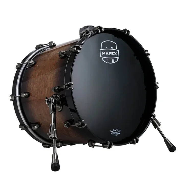 Mapex Saturn Evolution Birch Bass Drum 20×14 w/Mount Bracket Exotic Night Forest Burst