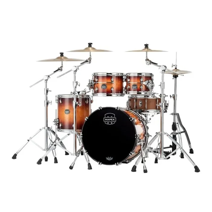 Mapex Saturn Evolution Fusion 4 Pc Birch Drum Set w/o Snare 20/10/12/14 Exotic Sunburst