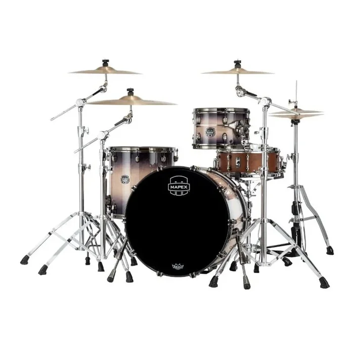 Mapex Saturn Evolution Hybrid Organic Rock 3 Pc Drum Set w/o Snare 22/12/16 Exotic Violet Burst
