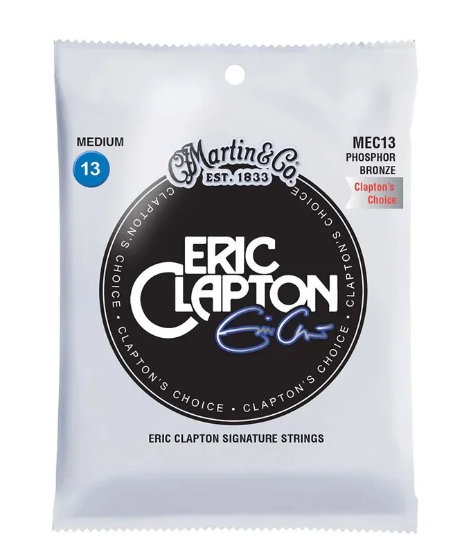 Martin MEC13 Eric Clapton’s Choice Medium Phosphor Bronze Guitar Strings