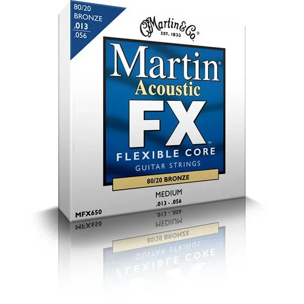Martin MFX650 80/20 Bronze Acoustic Guitar Strings- 0.13-0.56