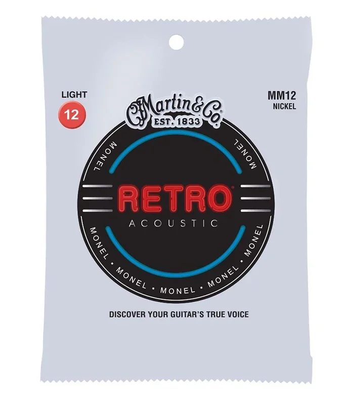 Martin MM12 Retro Light Monel Acoustic Guitar Strings