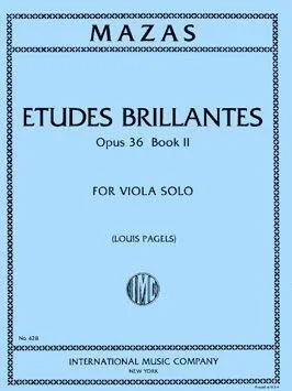 Mazas, Etudes Brillantes Op. 36 No. 2 for Viola (IMC)