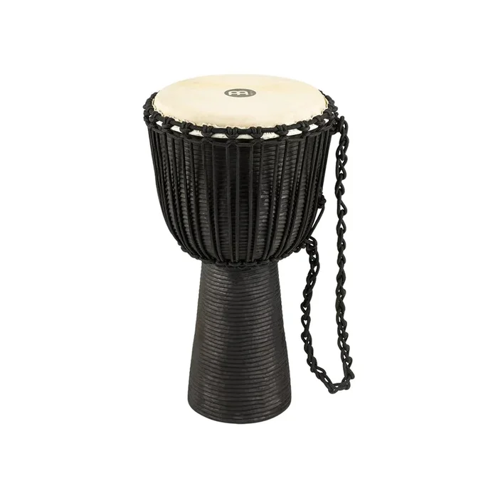 Meinl African Style Djembe Drum X-Large Black River Carved