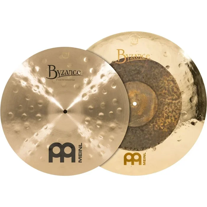 Meinl Byzance Mixed Crash Cymbal Pack Extra Thin Hammered 18″ & Dual 20″