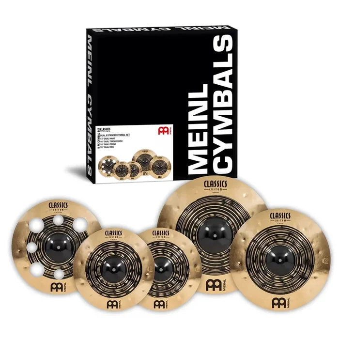 Meinl Classics Custom Dual Set – 14″ Hi-Hats, 16″ Trash Crash, 18″ Crash, 20″ Ride